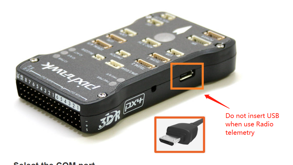 1000MW How to use Radio Telemetry For PIXHAWK flight controller